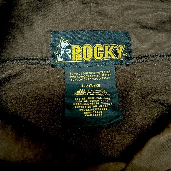 Rocky Dark Brown Hoodie for Men - Picture 3 of 3